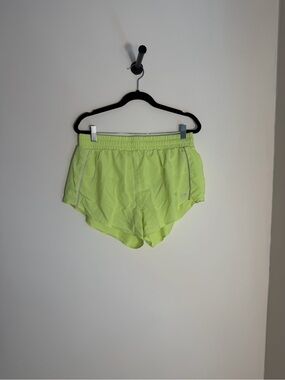 Fabletics Neon Lime Running Shorts